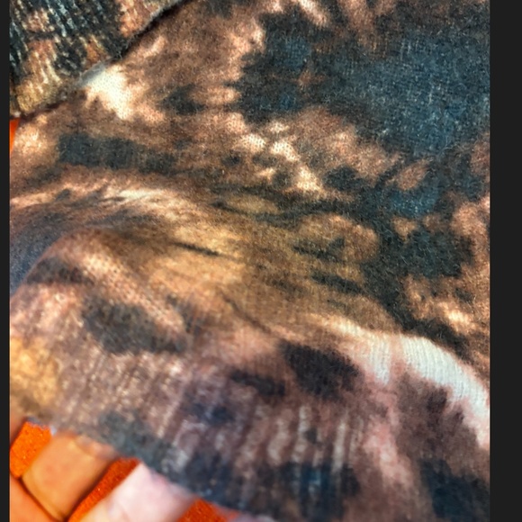 Zara brown and pink tie-dye wool blend sweater NWT - Picture 5 of 10